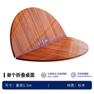 Solid Wood round Table Top Foldable Large Dining Table Panel for Home And Hotel 15 People round Rota