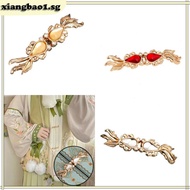 xiangbao1 5Pcs Metal Chinese Knots Frog Buttons Cheongsam Buttons Fish Knots Buttons