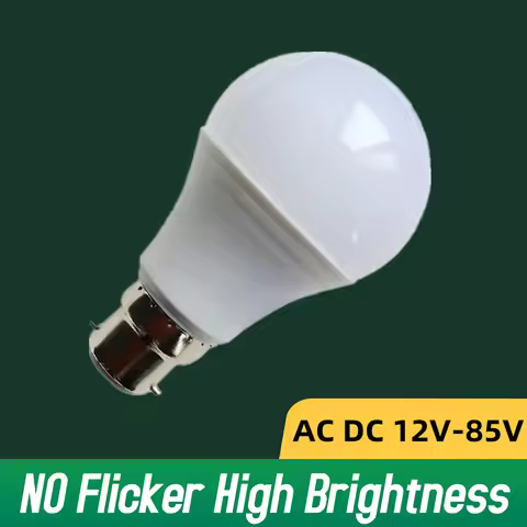 AC DC 12V 24V 36V B22 LED Light Bulb Lamp Bayonet 3W 6W 9W 12W 18W 21W Lampada Cold White Low Voltag
