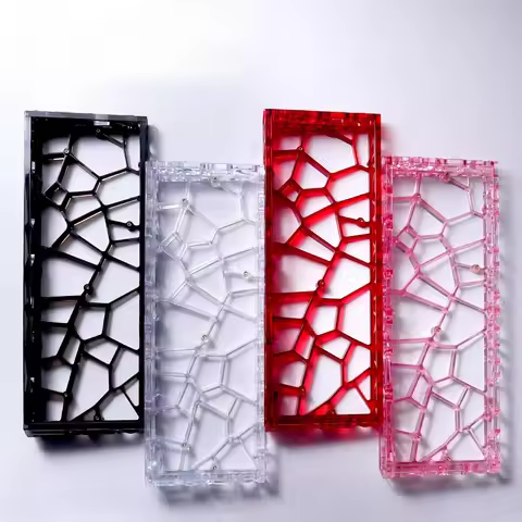 GH60/Wooting60/MAD60 Hollow Transparent Keyboard Shell 60% Keys Layout Keyboard Case for PC Accessor