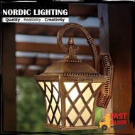 Set With LED Bulb Antique Outdoor Wall Light Nordic Lighting Weather Proof Outdoor Lamp Lampu Dindin