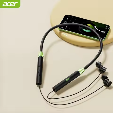 Acer Neckband Earphone Bluetooth 5.4 Neckband Headphone HIFI Sound Sport Magnetic Headset Waterproof
