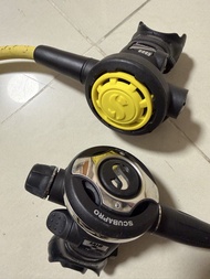Scubapro MK25 調節器套裝（MK25 + S600 + R105後備＋Indivar 氣壓錶）