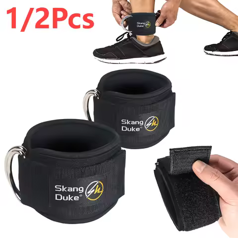 1/2Pcs Padded Ankle Straps Ankle Straps for Cable Machines D-Ring Comfortable Gym Pulley Anklet Fitn