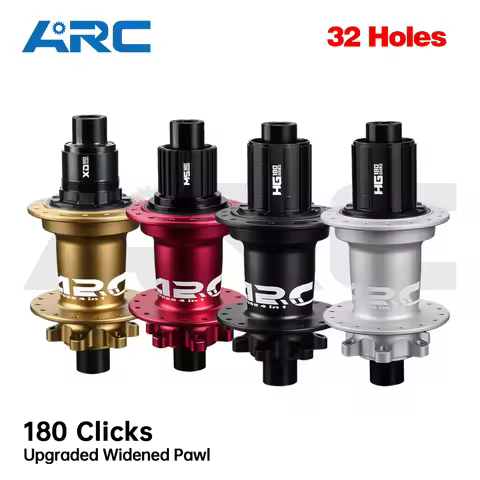 ARC 32H 6 Pawls Hub 180 Clicks Widen Pawls MTB Hub Front 9x100 15x100 Rear 10x135 12x142 Bike Bicycl