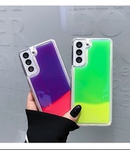 7180韓風螢光流沙三星SAMSUNG S10 S20 S20FE S21 NOTE 10 NOTE20電話殼