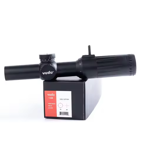 VUDU Scope FFP LPVO SR1 Reticle 1-6x24MM Rifle Scope FFP 30mm Tube Reticle MRAD BK Maintube Black wi