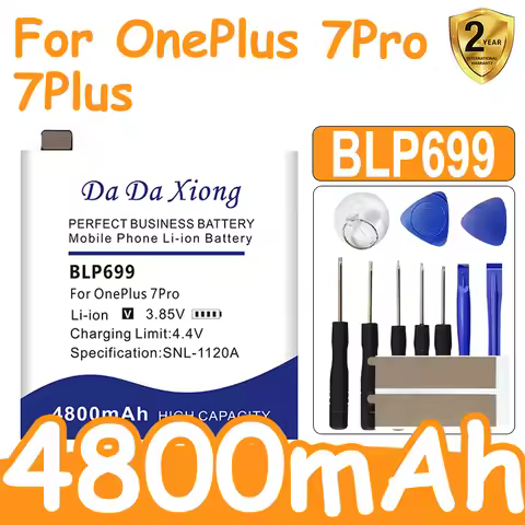 4800mAh BLP699 Replacement Battery For OnePlus 7 Pro OnePlus 7 Plus Genuine Latest Production Phone 