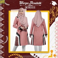 （sanrenyou）Baju Muslimah Labuh murah Couple Set BAJU WARGA PENDIDIK MALAYSIA Baju  Pendidik Jersi Pendidik Tshirt Guru Pendidik Muslimah