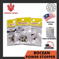 SAMURAI - BOCEAN Power Stopper Size S, M, L 6pcs/Pack Fishingg Accessories Fishing Swivel Hook Sinke