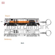 GANTUNGAN CC206 Side Locomotive | Train Keychain