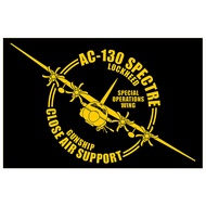 AC-130 Gunship Spectre Double Lines Cutting Sticker