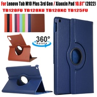 For Lenovo Tab M10 Plus 3rd Gen / Xiaoxin Pad 10.61" (2022) High Quality PU Leather Stand Flip Cover TB128FU TB128XU TB128XC TB125FU Fashion 360° Rotating Tablet Case