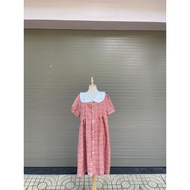 FREESIZE Plaid SUMMER DRESS UNDER 65KG