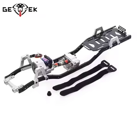 313mm Wheelbase Metal Chassis Frame Kit With Prefixal Double Speed Gearbox for 1/10 RC Crawler Car A