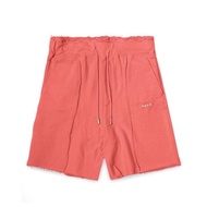 Ader Error Scratch Text Shorts Orange