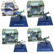 Diecast Miniature fighter plane F-51D Mustang/F4U Corsair/P-38 Lightning/P-40N Warhawk