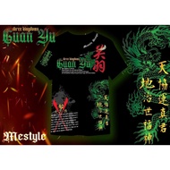 Cotton 1 T-Shirt GUAN YU Pattern Digital Screen Print Thick And Soft Fabric Premium Grade A337-Short