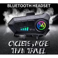 Y10 Helmet Bluetooth Headset - Intercom, FM Radio, Waterproof, Long Battery
