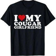 I Love My Cougar Girlfriend I Heart My Cougar Gf T-Shirt