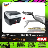 SET KOMBO KOTAK/BOX GIVI B32N TOP CASE + GIVI YAMAHA MT15 MT-15 SRV SPECIAL RACK
