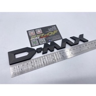 Isuzu DMAX D-MAX Wording Logo Emblem Letter Badge Matt Black Tulisan Dmax