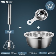 Olodo | Semi-Automatic 304 Stainless Steel Egg Whisk Flour Mixer