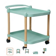 2 Tier Trolley Rack - Stora Wooden Chocolate