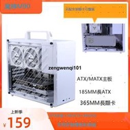 魔神M90 ATX/ITX小機箱240水冷185長電源k88 K99迷你 可豎裝顯卡