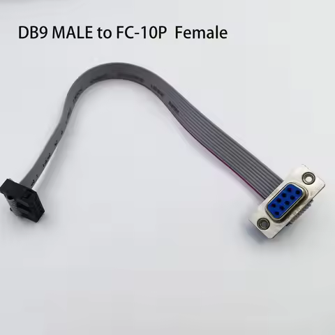 30CM DB9 MALE to FC-10P FEMALE CABLE rs232 serial port connector to 2.54MM FEMALE PLUG adapter Exten