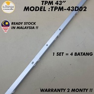 TPM-43D02 TPM 43" LED TV BACKLIGHT (LAMPU TV) TPM 43 INCH LED TV BACKLIGHT