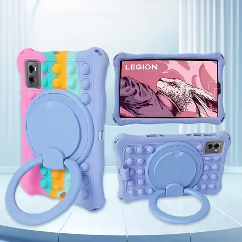 Soft Silicone Cover for Lenovo LEGION Y700 Gen3 Gen2 Tablet Case Stand Protective Shell for Lenovo L