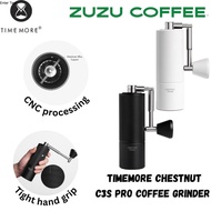 ZUZU. COFFEE TIMEMORE Chestnut C3S Pro Manual Coffee Grinder S2C Burr Inside All Metal Body Portable