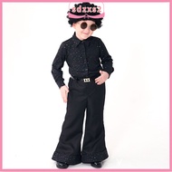 Childrens Day Clothing Children Retro 70s Disco costume Sequins Singer Model Show outfits