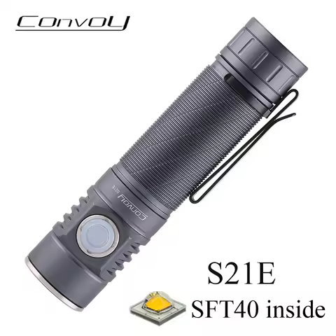 Flashlight Convoy S21E SFT40 Led Lanterna Type-c Rechargealbe Lantern 21700 Flash Light Camping Fish