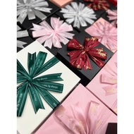 SHINY WAX FLOWER GIFT BOX (NOT INCLUDED) INCLUDES: Gift Box + Wax Flowers + Straw Paper (SIZE: 14x14