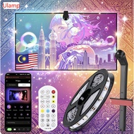 C【 Smart TV LED Backlight】21-85 inch TV LED Backlight, 16.4ft Led Light Strip for 21-85 inch TV/Moni