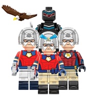 Superhero Action Figure Peacemaker Vigilante Joker Quinn Superman Building Block Collection Toys For