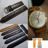 18/20/22  駝鳥紋錶帶  五色（黑色 黑色白線 深灰 深啡 淺啡）錶帶 適用 : Rolex Panerai Omega IWC Tudor Seiko 錶帶 使用