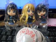 現貨..絕版 日本帶回..K-ON! 輕音部 小黏土人 澪.紬.梓 3款一起賣 已開封.無盒 ..一組 500