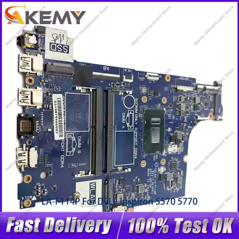For DELL Inspiron 15 5570 17 5770 Notebook Mainboard CAL60 LA-F114P with i3 i5 i7 CPU CN-0V4K03 0V5D