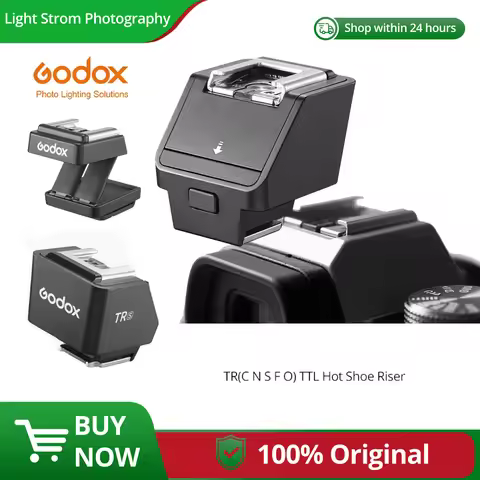 Godox TR TTL Hot Shoe Riser Compatible with Canon E-TTL II Nikon I-TTL Sony Fujifilm OM System TTL S