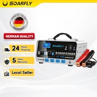 SOARFLY 3 Pin Plug 2 Crocodile Clip Universal Car Battery Charger (800A/12V/24V)