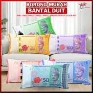 (Washable) Malaysia Money Pillow RM100 RM50 With Zip 马币爆红钞票枕头 # Bantal Ringgit Malaya + Zip