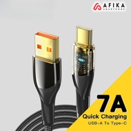 USB Type C Multifunction Fast Charging LED 7A 100W Data Cable