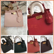 ☾[Ready Stock]CNK  Handbag Large Capacity Shoulder Bag PU Leather CNK