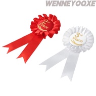 WENNEYOQXE Ribbon Award Set, Recognition Ribbons Blue,Red,White Rosette Ribbon, Award Ribbons Honora