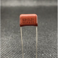 2PCS CL21 103K630 capacitor 103K 630 P:10mm 103K630V capacitor 103K 630V capacitor CL21 0.01UF 630V