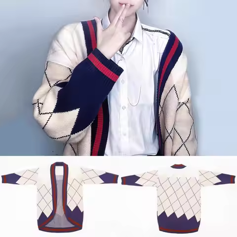 Love and Deepspace Cosplay Costume Rafayel Sweater Coat Asymmetric Cardigan Knitwear Anime Game Cosp