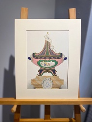 19th世紀法國古董瓷器書籍-賽佛爾瓷器彩色平版印刷(1892年)